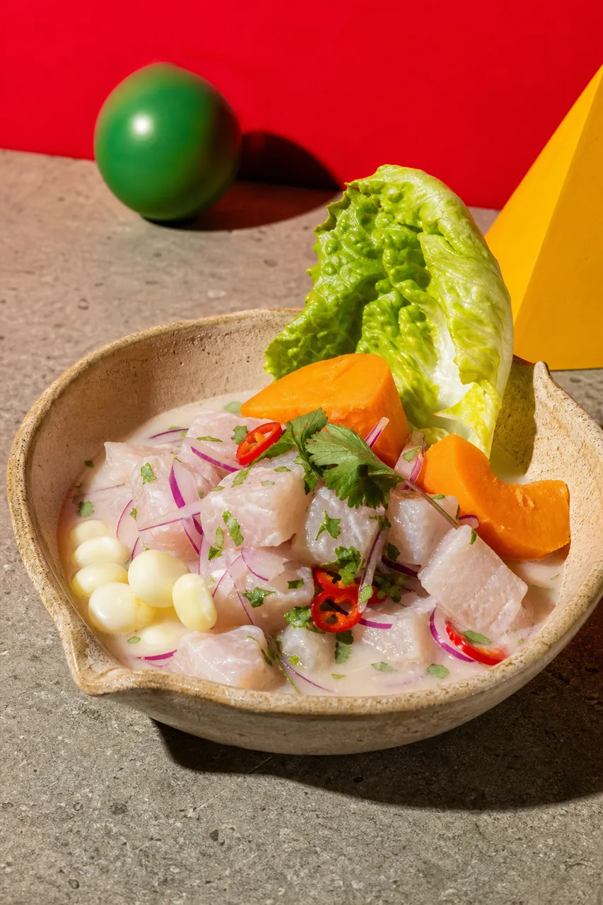 Ceviche classique au leche de tigre