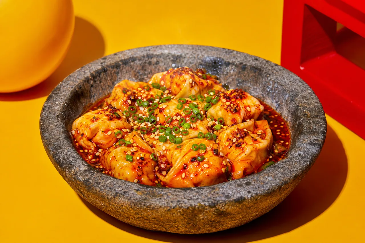 Wontons à l'huile de piment (chao shou)