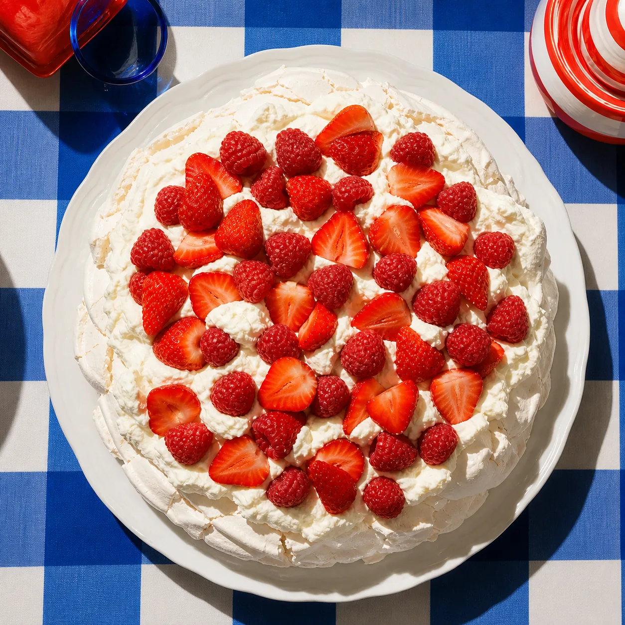 Pavlova aux fruits rouges