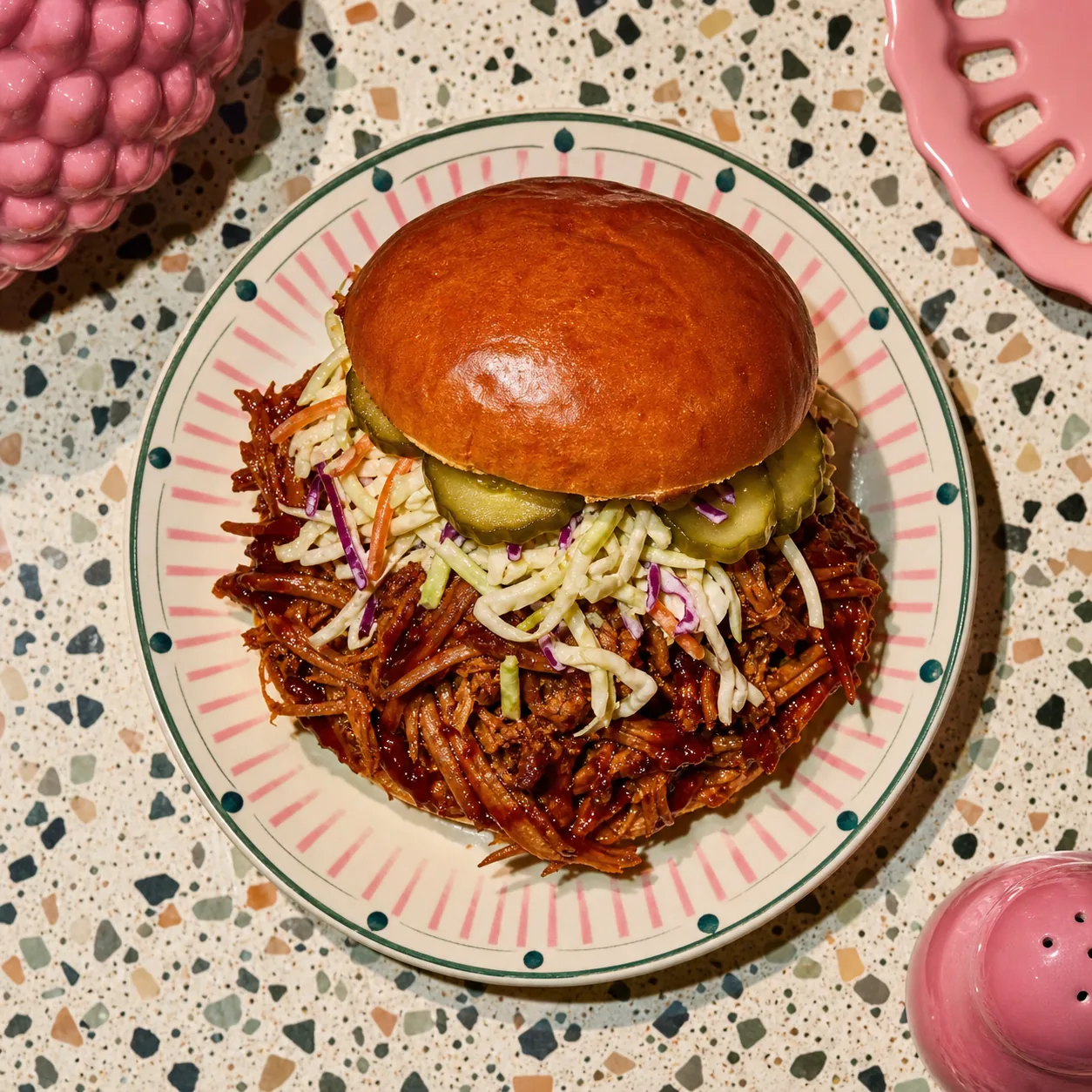 Pulled pork BBQ (cuisson lente au four)