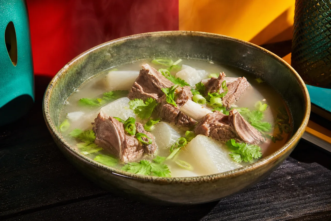 Soupe de mouton aux radis