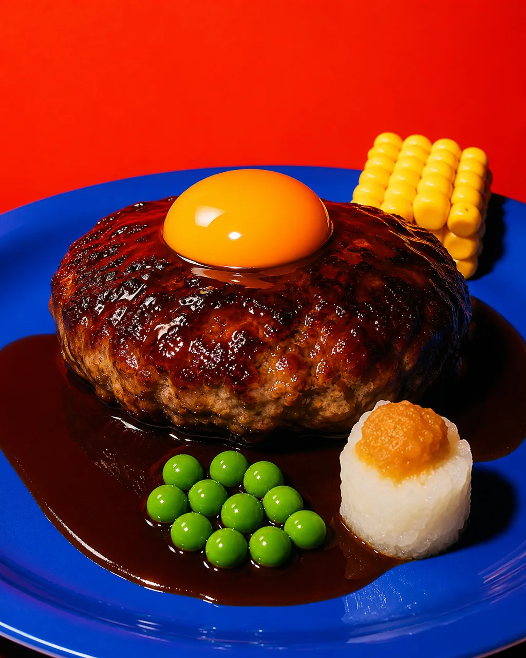 Hambāgu steak japonais